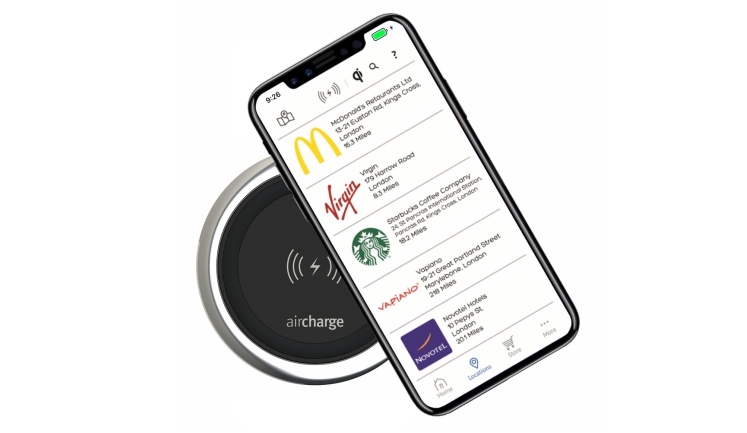 The new iPhone X is fully compatible with the Aircharge solution (Photo: Business Wire)